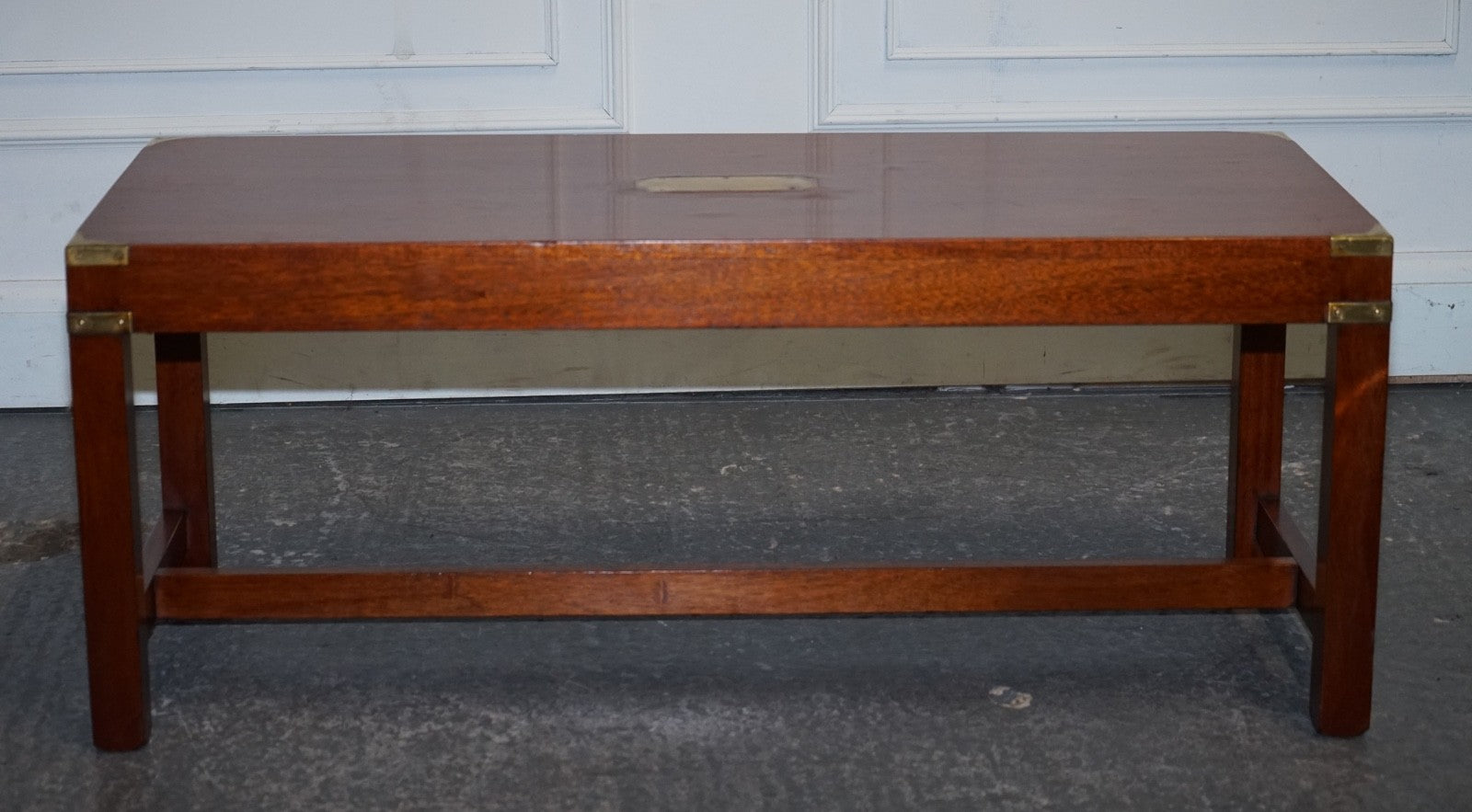 RESTORED HARRODS KENNEDY LONDON MILITARY CAMPAIGN COFFEE TABLE