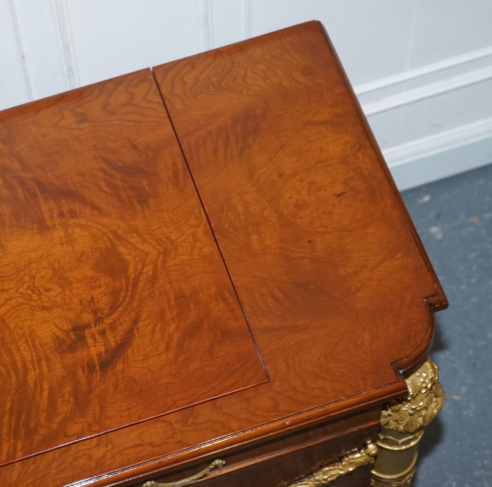 LARGE FAUX CHEST OF DRAWERS HIDDEN TV CABINET FRENCH EMPIRE STYLE