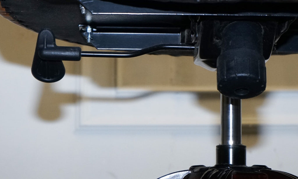 FULLY RESTORED CIGAR BROWN LEATHER CHESTERFIELD CAPTAINS OFFICE SWIVEL ARMCHAIR