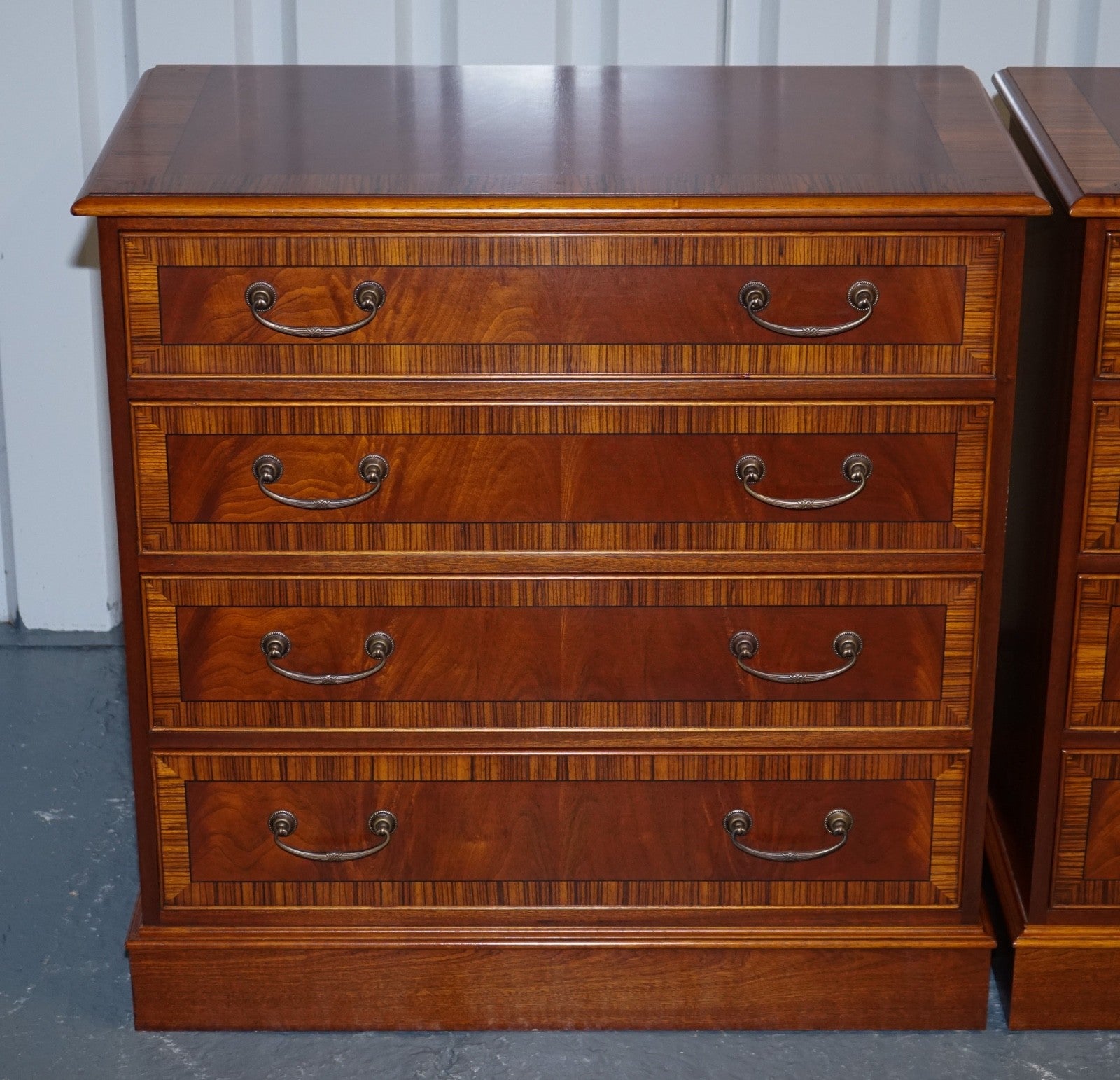 PAIR OF LARGE EDWARDIAN STYLE CHEST OF DRAWERS MADE BY PAUL SMITH BRIGHTON (1/3)