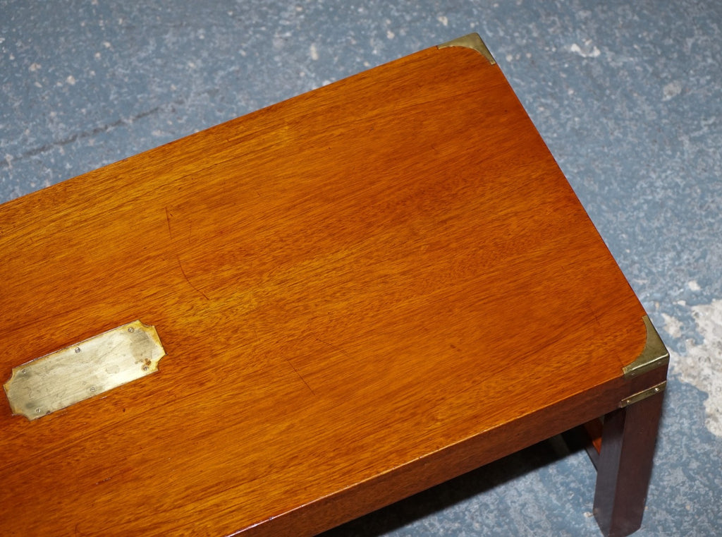 RESTORED HARRODS KENNEDY LONDON MILITARY CAMPAIGN COFFEE TABLE
