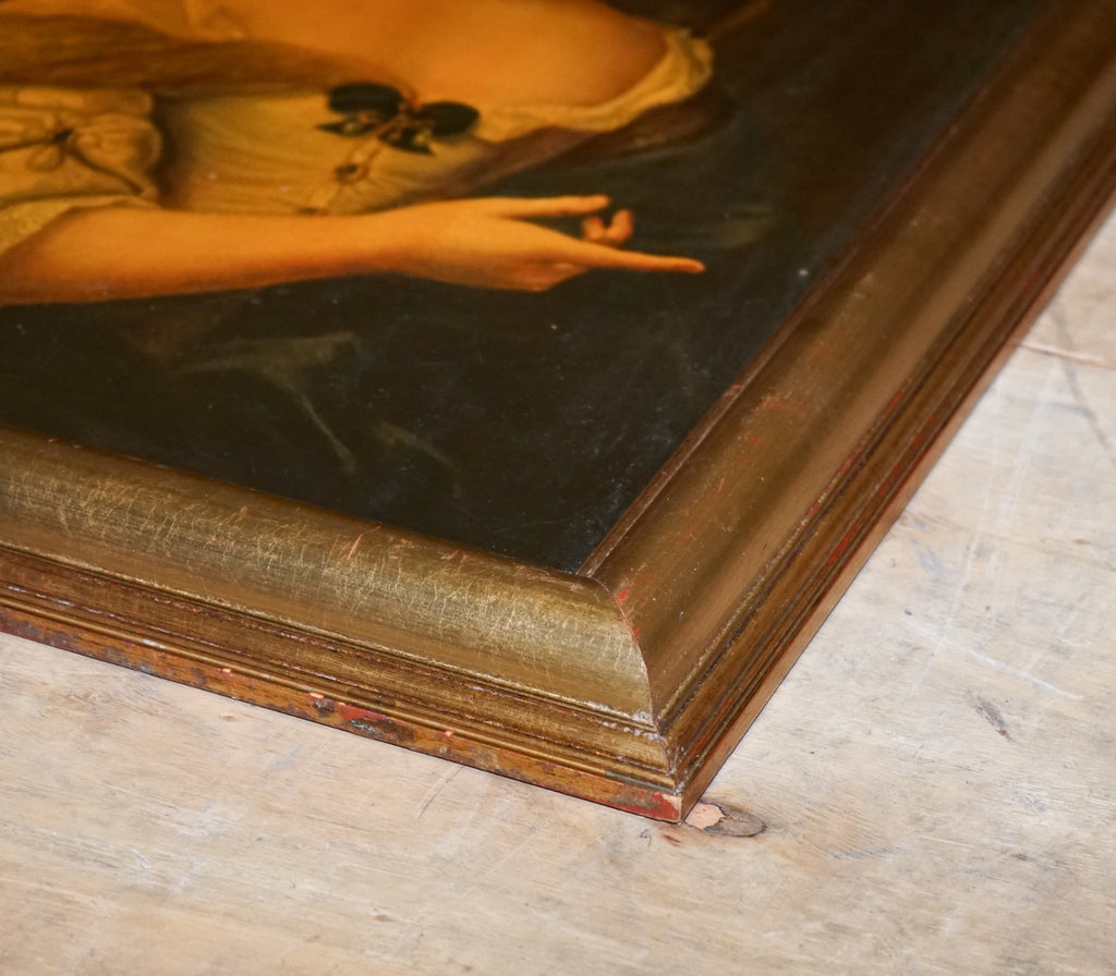 VINTAGE PRINT IN GILTED FRAME ''MADAME DE SÉVIGNÉ'' FRENCH ARISTOCRAT 86 X 56 CM
