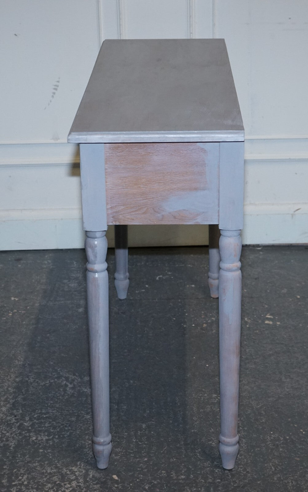 LOVELY HAND PAINTED MIRRORED DRESSING CONSOLE TABLE MATCHING STOOL AVAILABLE