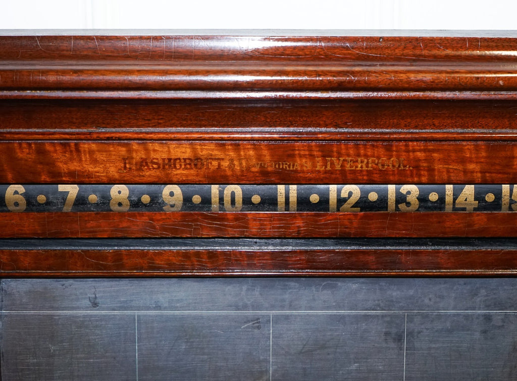 ANTIQUE OAK RESTORED J. ASHCROFT & CO LIVERPOOL SNOOKER BILLIARD SCORE BOARD