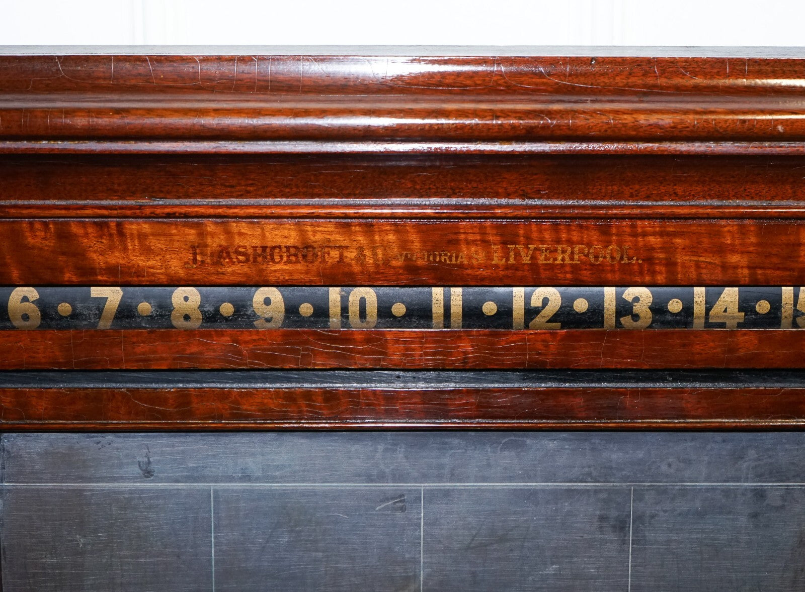 ANTIQUE OAK RESTORED J. ASHCROFT & CO LIVERPOOL SNOOKER BILLIARD SCORE BOARD