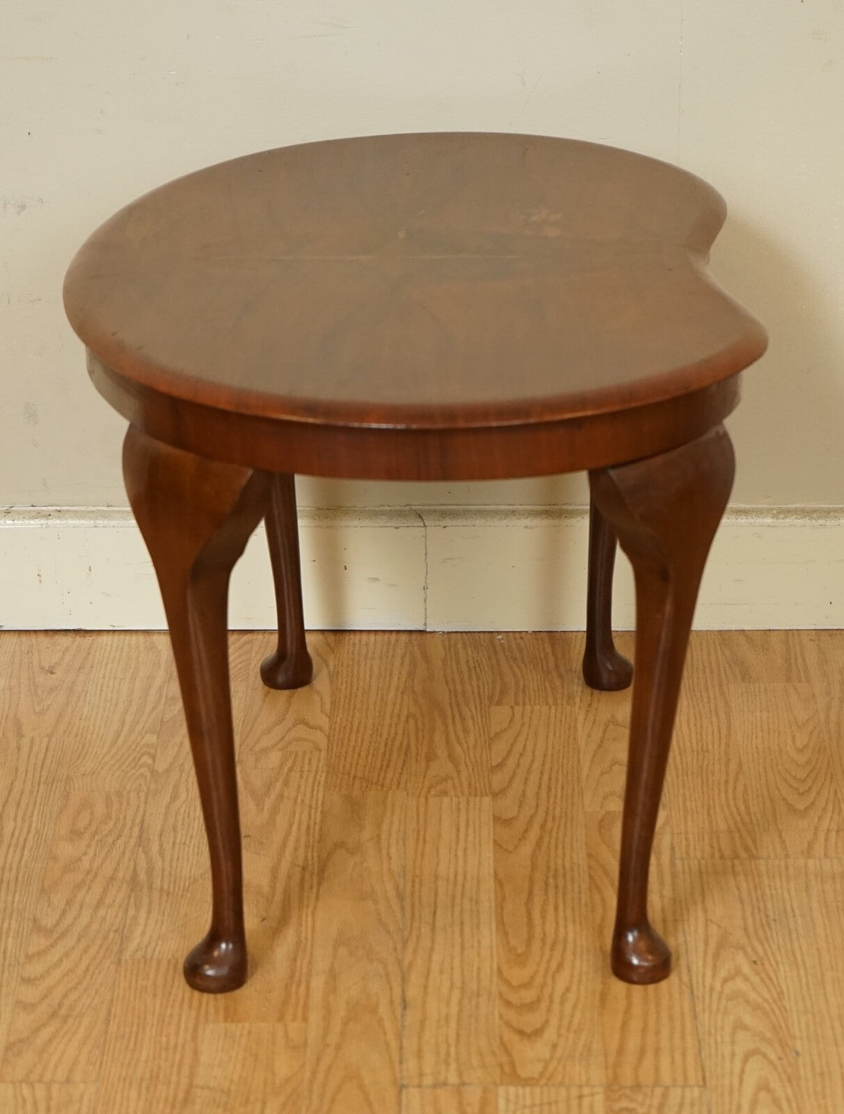GORGEOUS KIDNEY ART DECO HARDWOOD SIDE END PLANT TABLE