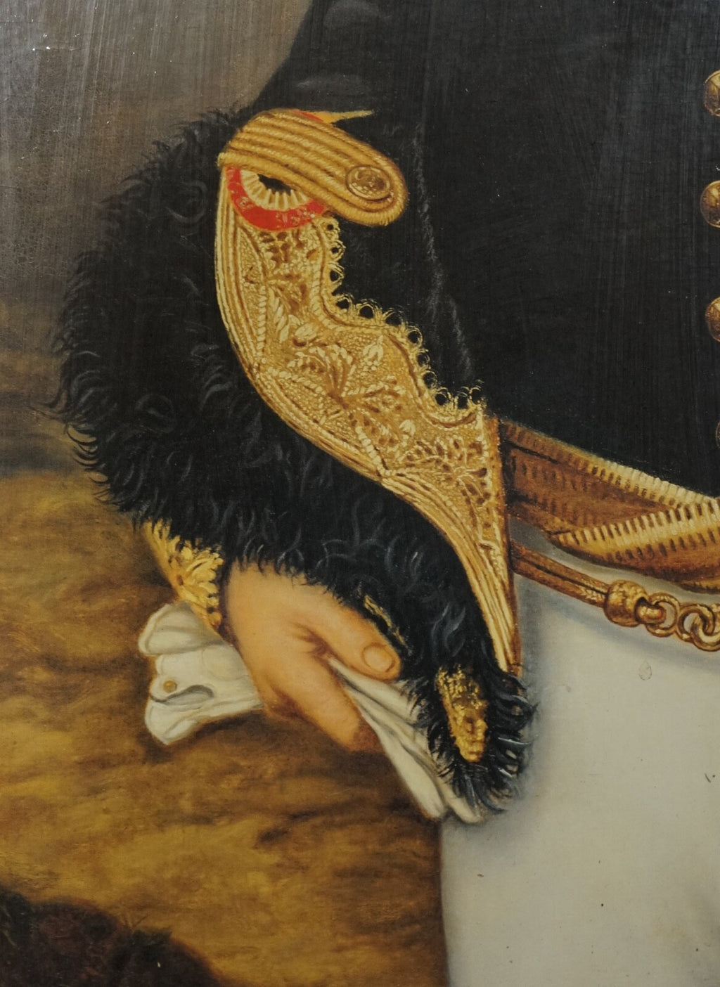 CEREMONIAL DRESS THIERRY PONCELET FRAMED ART PRINT BLACK AND GOLD FRAME