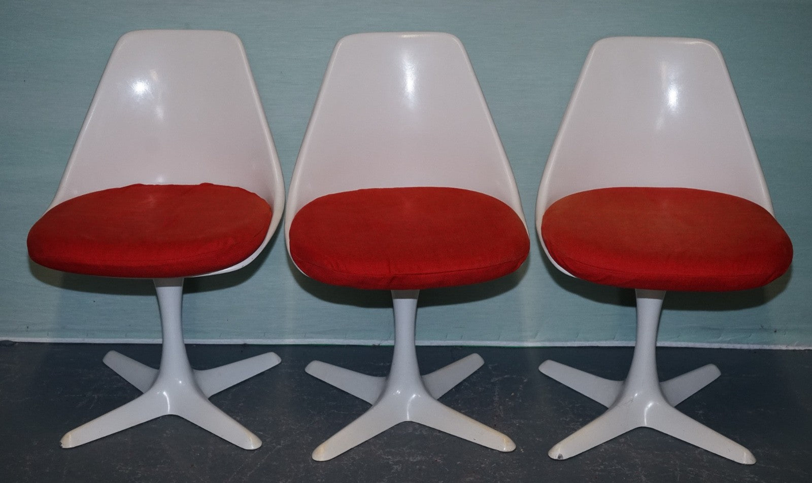 VINTAGE 1960s ARKANA BY MAURICE BURKE SET OF 5 DINING CHAIRS