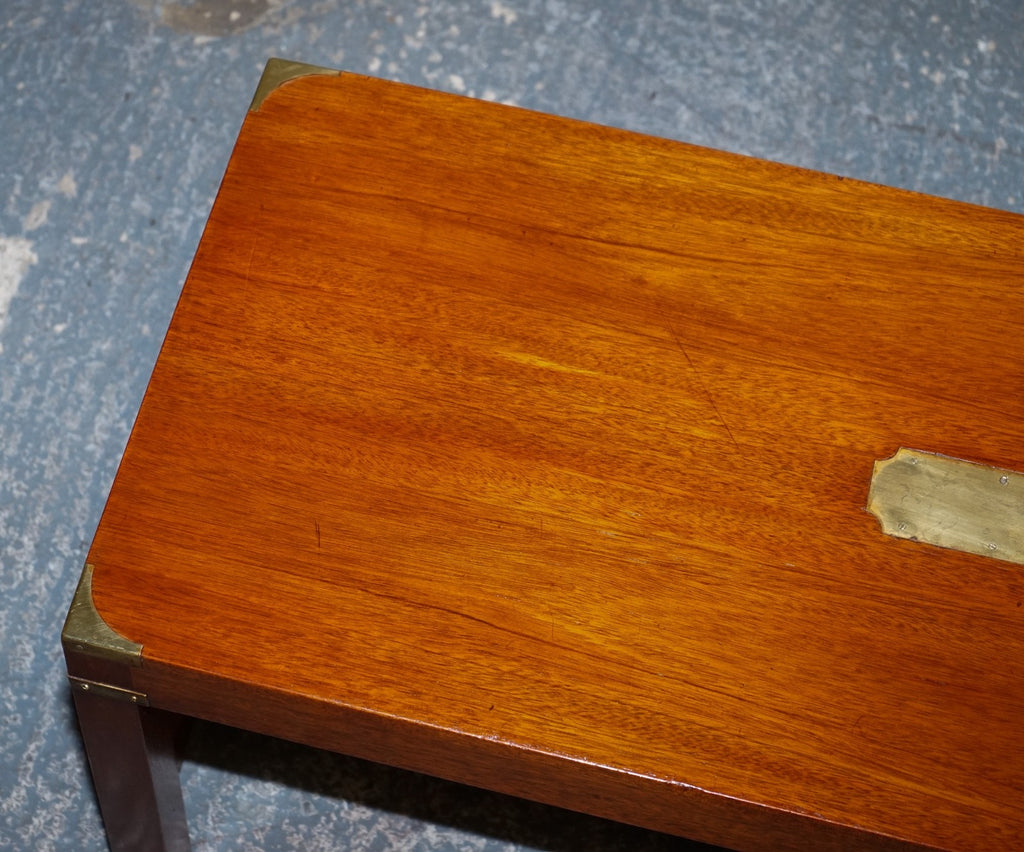 RESTORED HARRODS KENNEDY LONDON MILITARY CAMPAIGN COFFEE TABLE