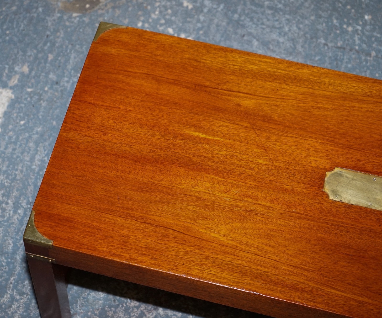 RESTORED HARRODS KENNEDY LONDON MILITARY CAMPAIGN COFFEE TABLE