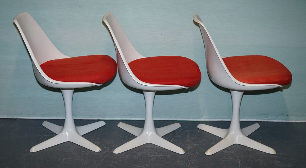 VINTAGE 1960s ARKANA BY MAURICE BURKE SET OF 5 DINING CHAIRS