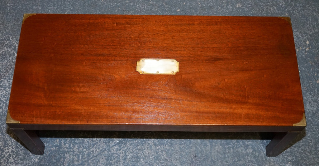 RESTORED VINTAGE HARRODS LONDON REH KENNEDY MILiTARY CAMPAIGN COFFEE TABLE