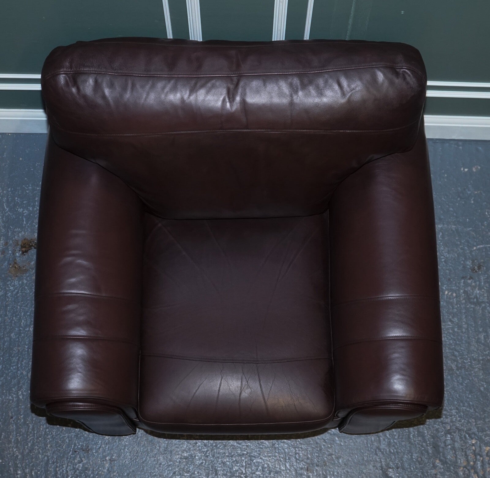 PAIR OF LARGE COMFORTABLE BROWN LEATHER ARMCHAIRS, MATCHING SOFA AVAILABLE