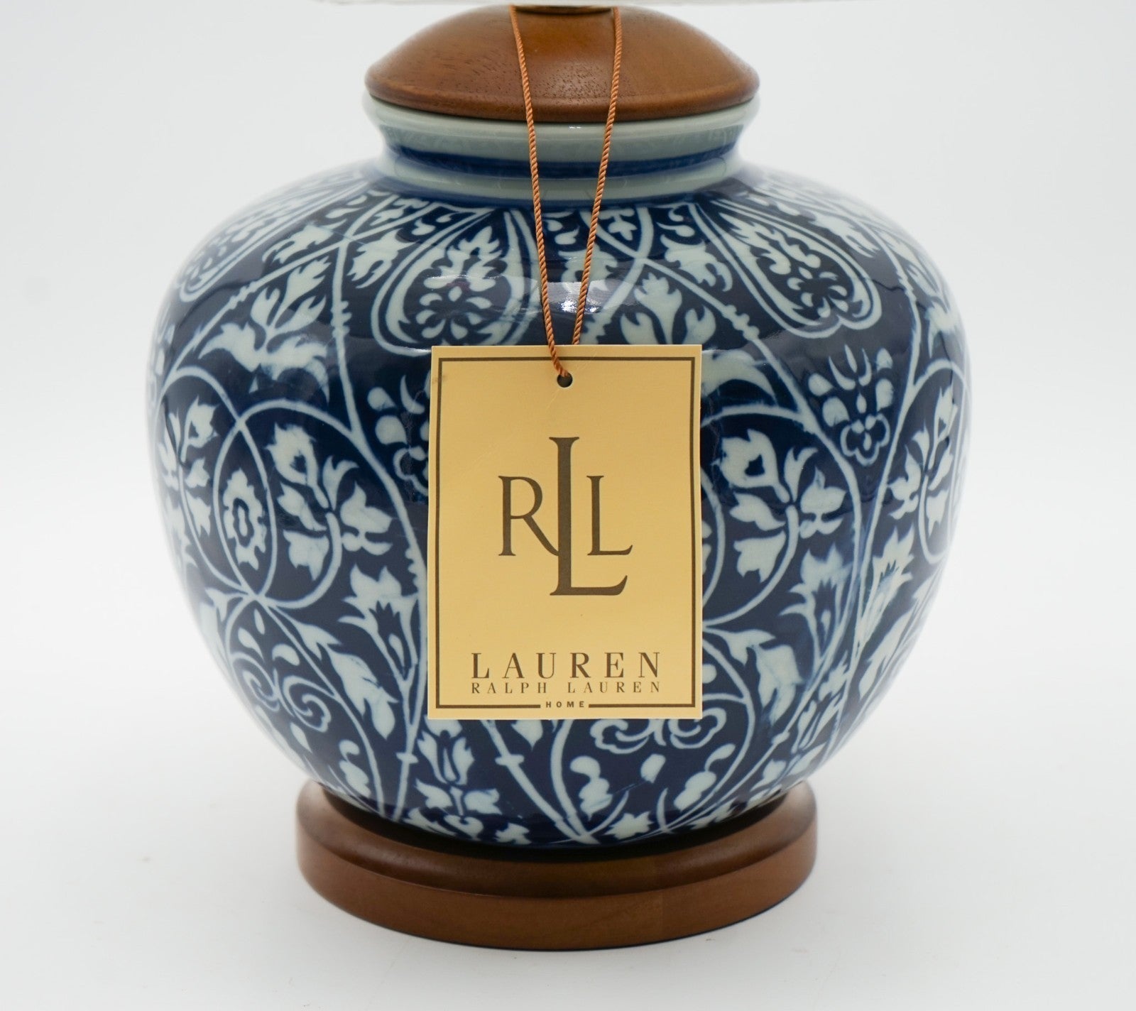 PAIR OF RALPH LAUREN EX DISPLAY CERAMIC TABLE LAMPS INCLUDING SHADES (1/2)