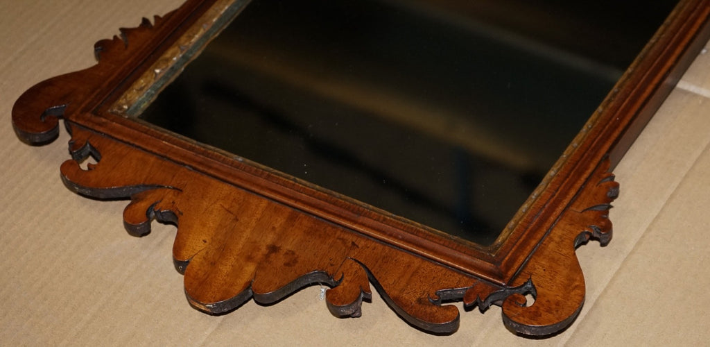 ANTIQUE GEORGIAN CIRCA 1760 THOMAS CHIPPENDALE STYLE GILDED EAGLE WALL MIRROR