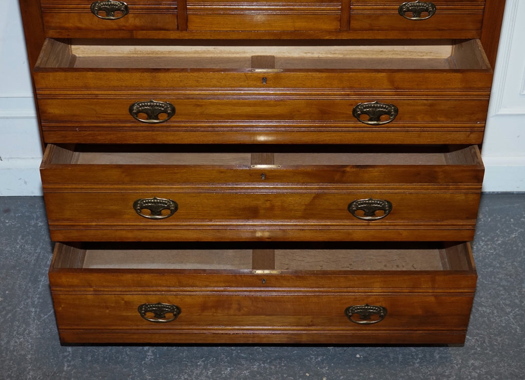 ANTIQUE 1904 ARTS & CRAFTS PERIOD CHEST OF DRAWERS MADE BY HARRIS LEBUS