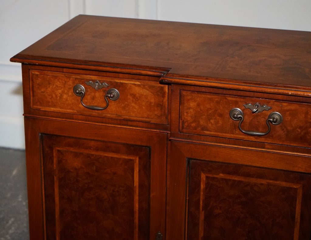 VINTAGE BURR WALNUT SIDEBOARD MADE BY JAN SMITH BRIGHTON