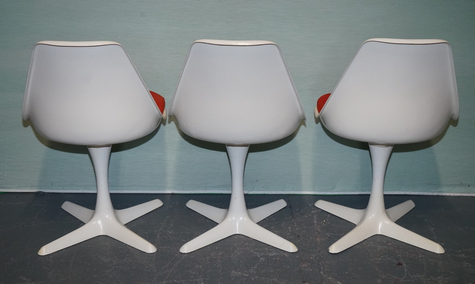 VINTAGE 1960s ARKANA BY MAURICE BURKE SET OF 5 DINING CHAIRS