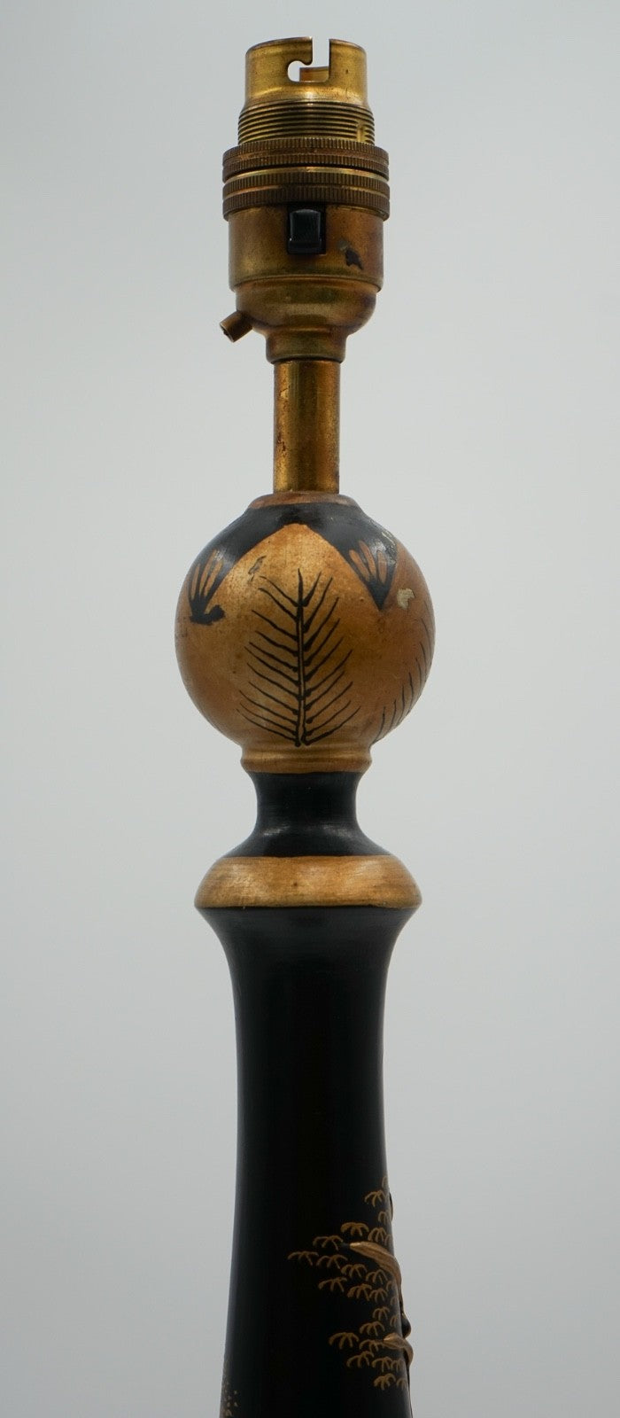 20TH CENTRY HAND PAINTED CHINOISERIE TABLE LAMP