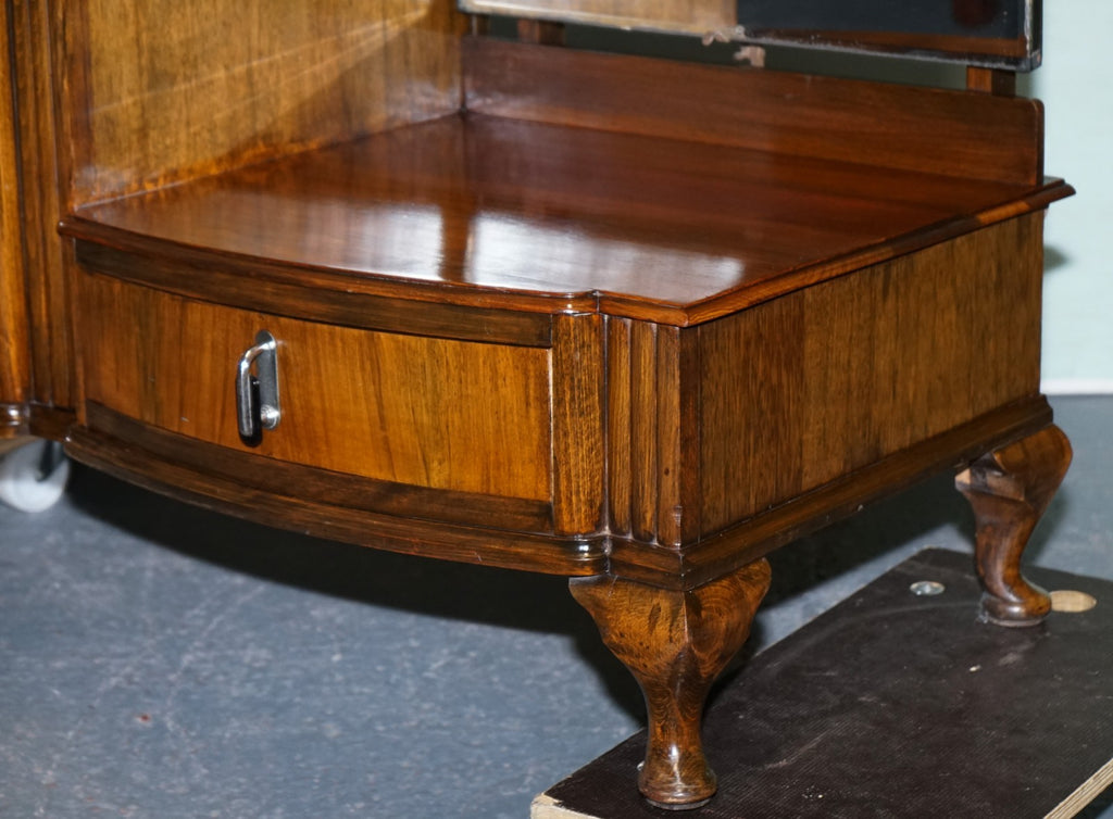 1930s ART DECO C.W.S CABINET WORKS DRESSING TABLE WITH MIRROR