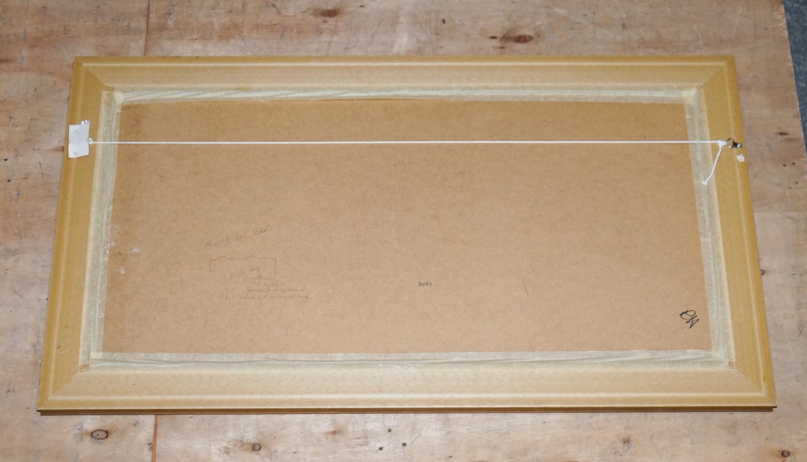 VINTAGE SOPHISTICATED LIBRARY SETTING PRINT IN GILTED FRAME  64 X 114 CM