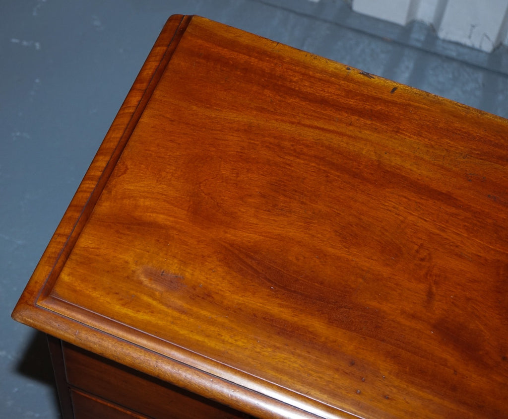 LARGE EARLY VICTORIAN CHEST OF DRAWERS WITH ORIGINAL KNOBS AND LOCKS