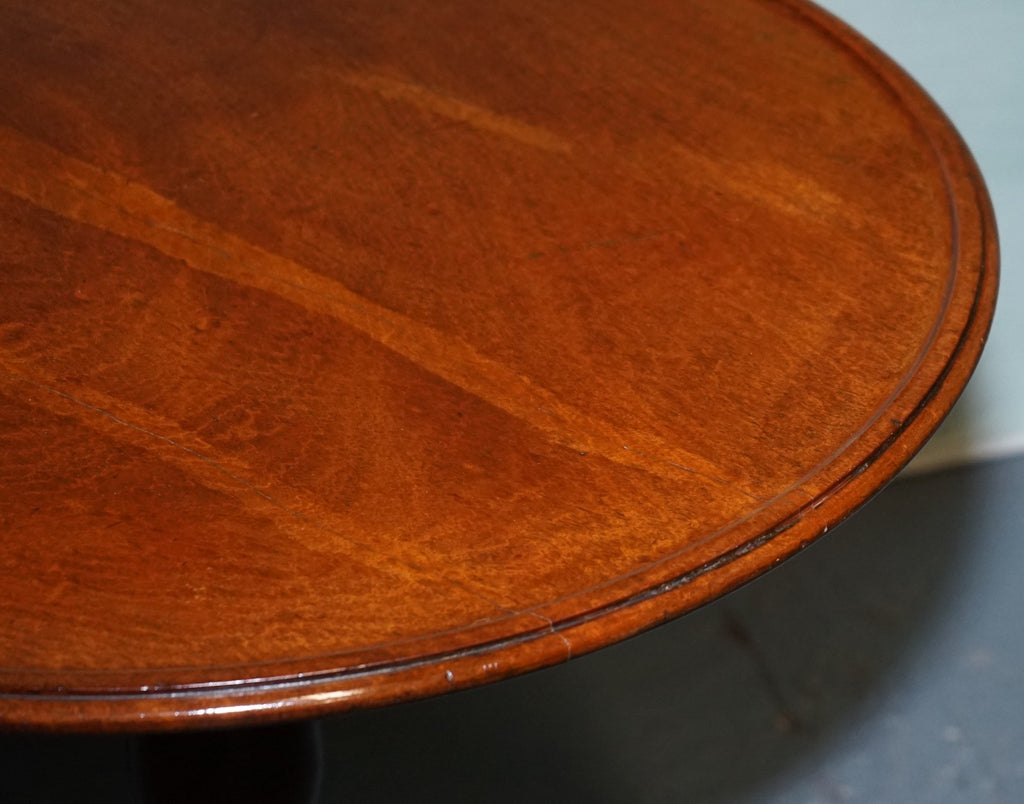 VICTORIAN HARDWOOD TILT TOP TRIPOD TABLE ROUND SIDE OR WiNE TABLE