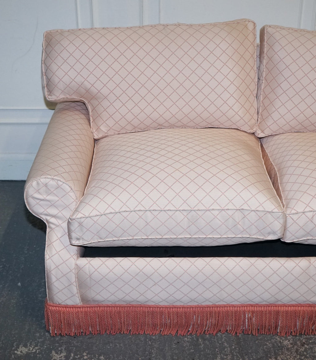 TRADITIONAL ENGLISH COUNTRY HOUSE TWO SEATER SOFA BED FEATHER FILLED CUSHIONS