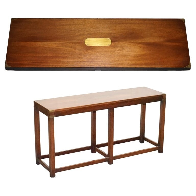 R.E.H KENNEDY FOR HARRODS LONDON CAMPAIGN SERVING TABLE CONSOLE TABLE SIDEBOARD