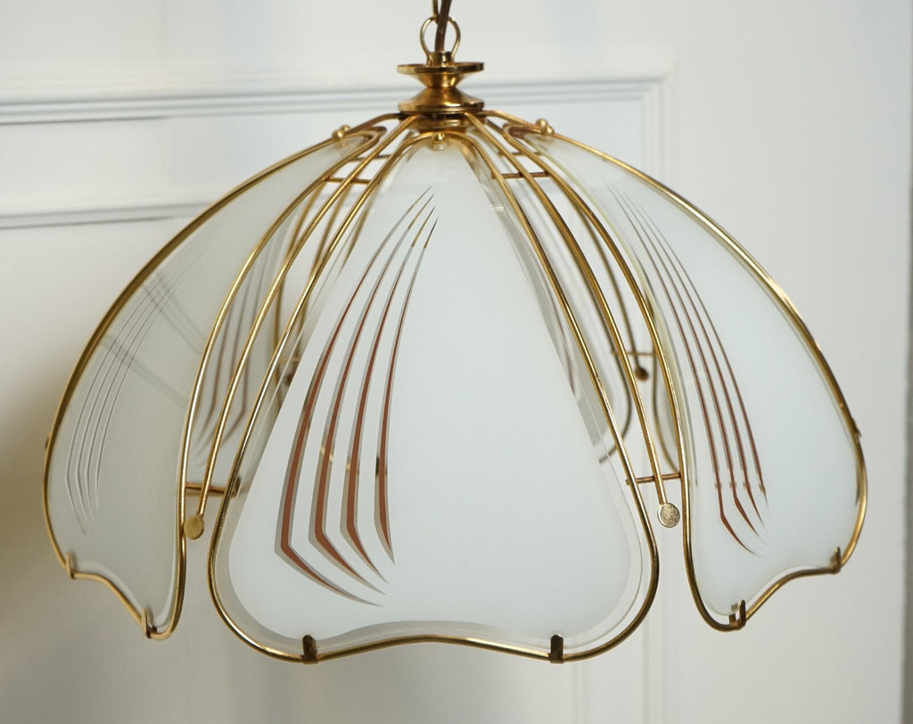 LOVELY ITALIAN ART DECO STYLE CHANDELIER LAMP