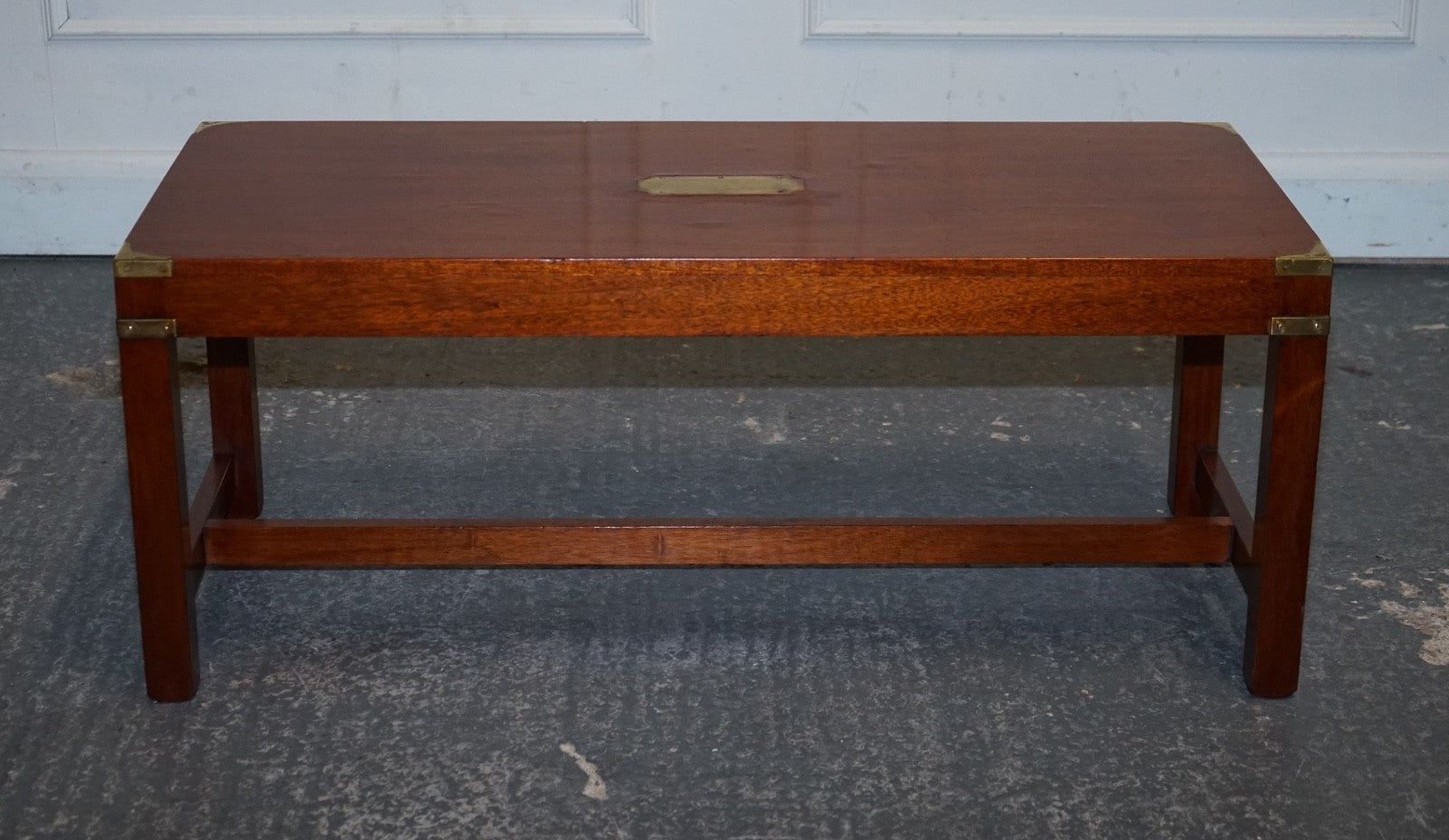 RESTORED HARRODS KENNEDY LONDON MILITARY CAMPAIGN COFFEE TABLE
