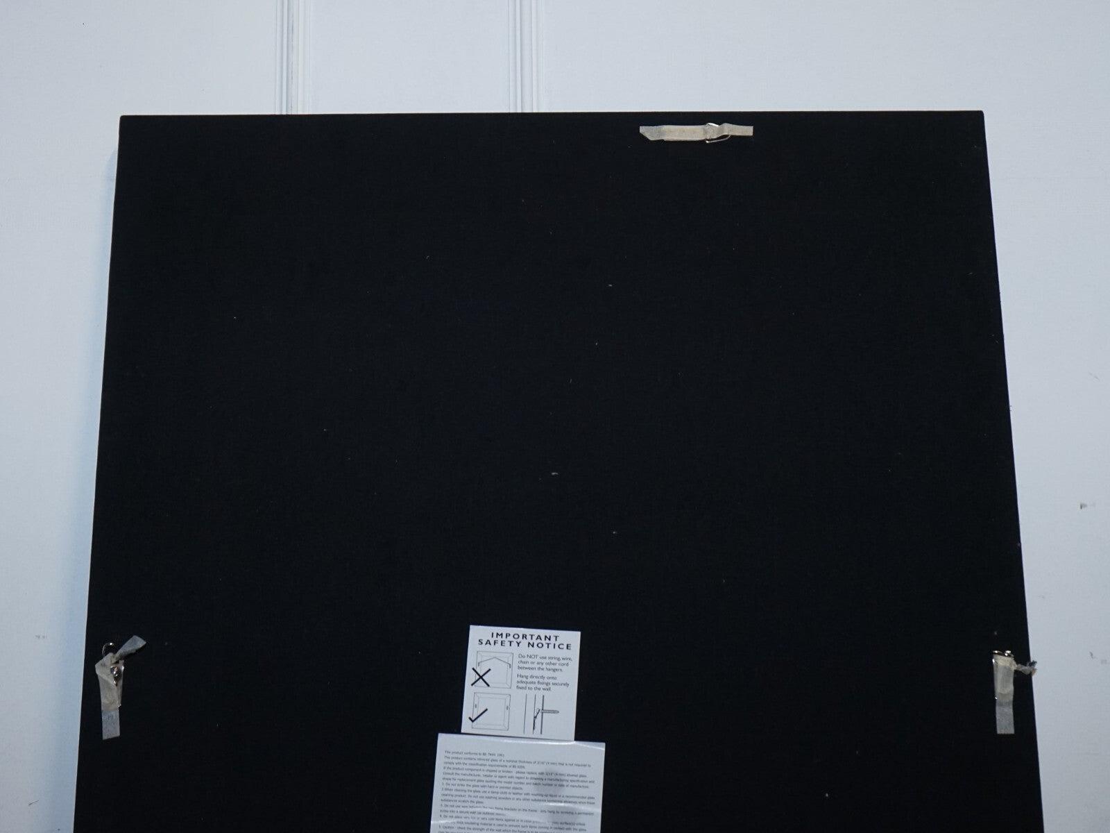 LOVELY EXTRA LARGE BEVELLED SiLVER ALL GLASS WALL MIRROR (1/2)