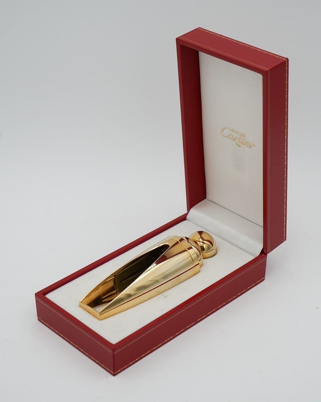 CARTIER LUXURY GOLD ATOMISER PARFUM FLACON “EAU DE PARFUM” BOXED DECORATiVE