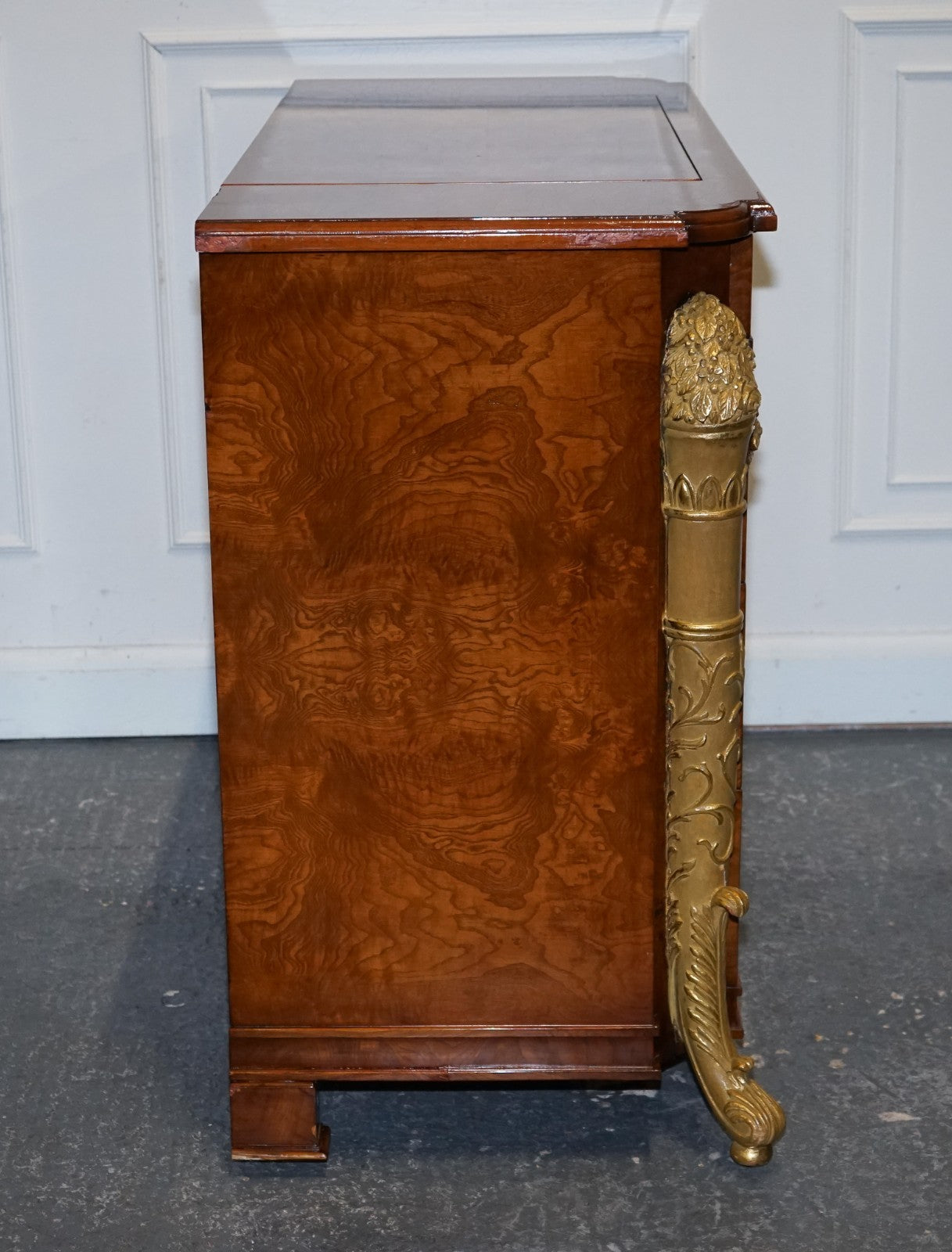 LARGE FAUX CHEST OF DRAWERS HIDDEN TV CABINET FRENCH EMPIRE STYLE