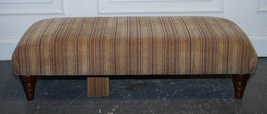 VINTAGE PARKER KNOLL FABRIC FOOTSTOOL OTTOMAN MATCHING SOFA AVAILABLE