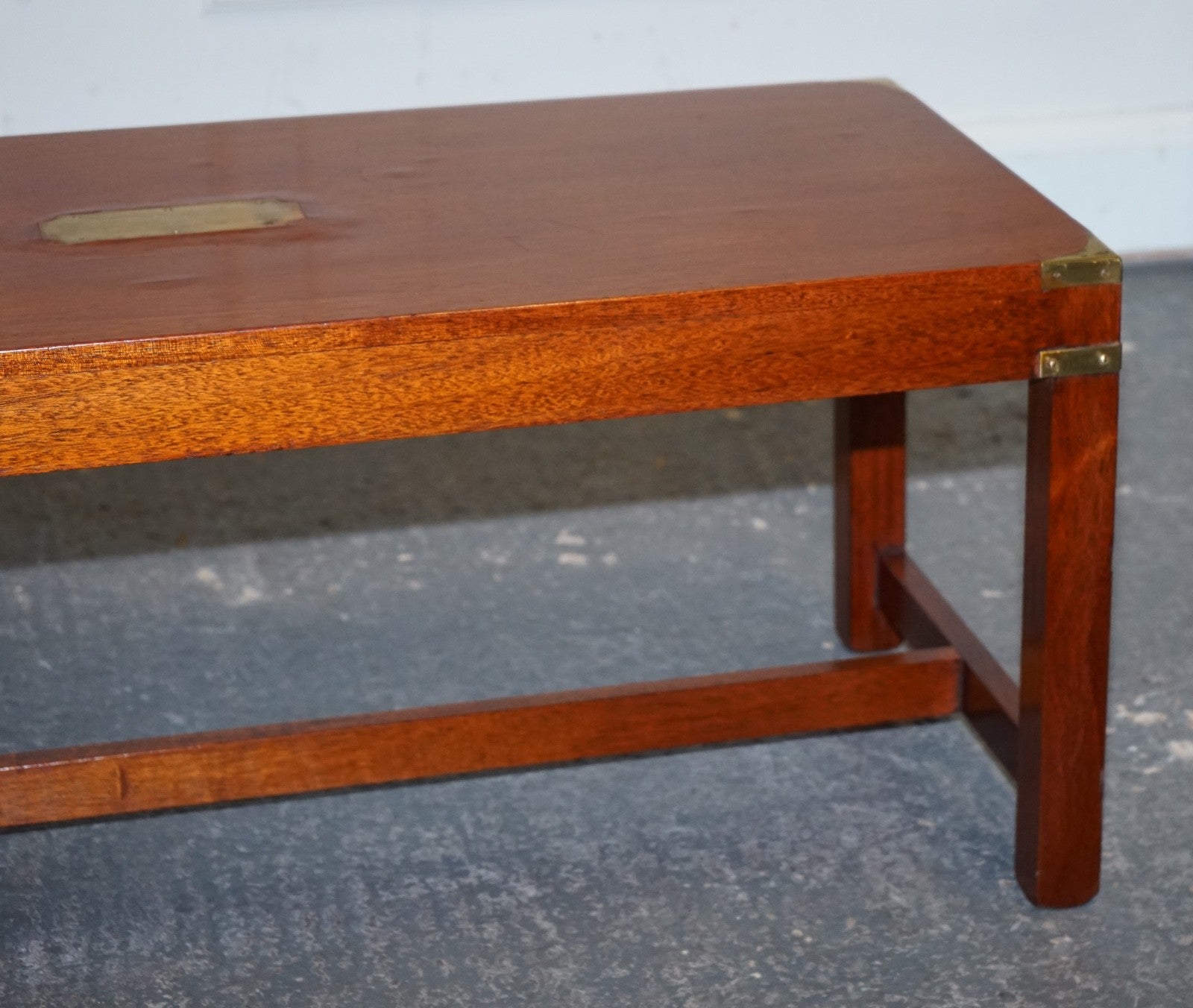 RESTORED HARRODS KENNEDY LONDON MILITARY CAMPAIGN COFFEE TABLE