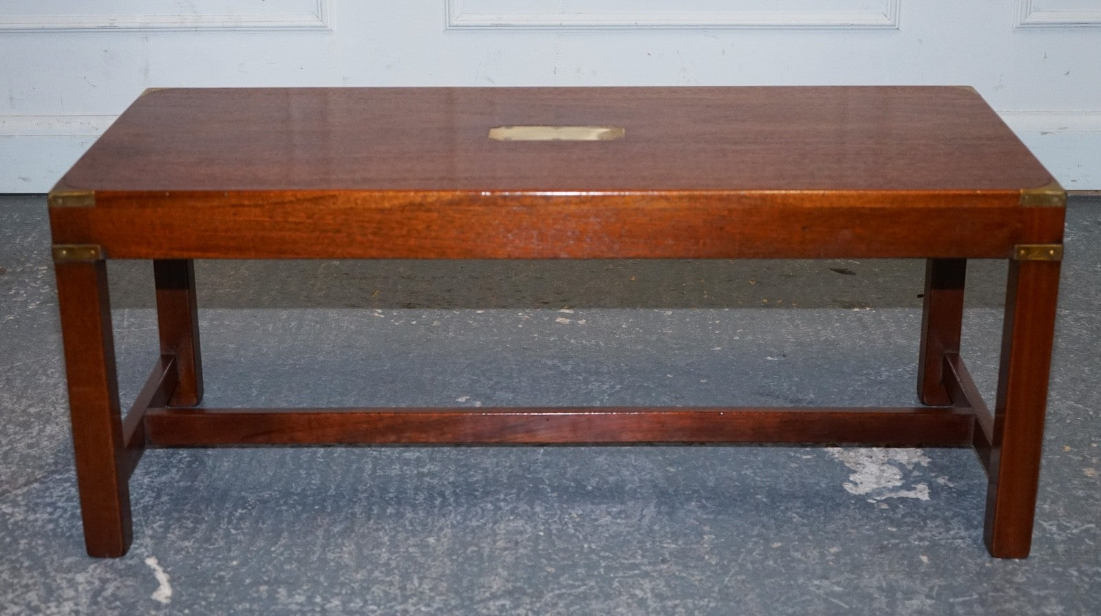 RESTORED VINTAGE HARRODS LONDON REH KENNEDY MILiTARY CAMPAIGN COFFEE TABLE