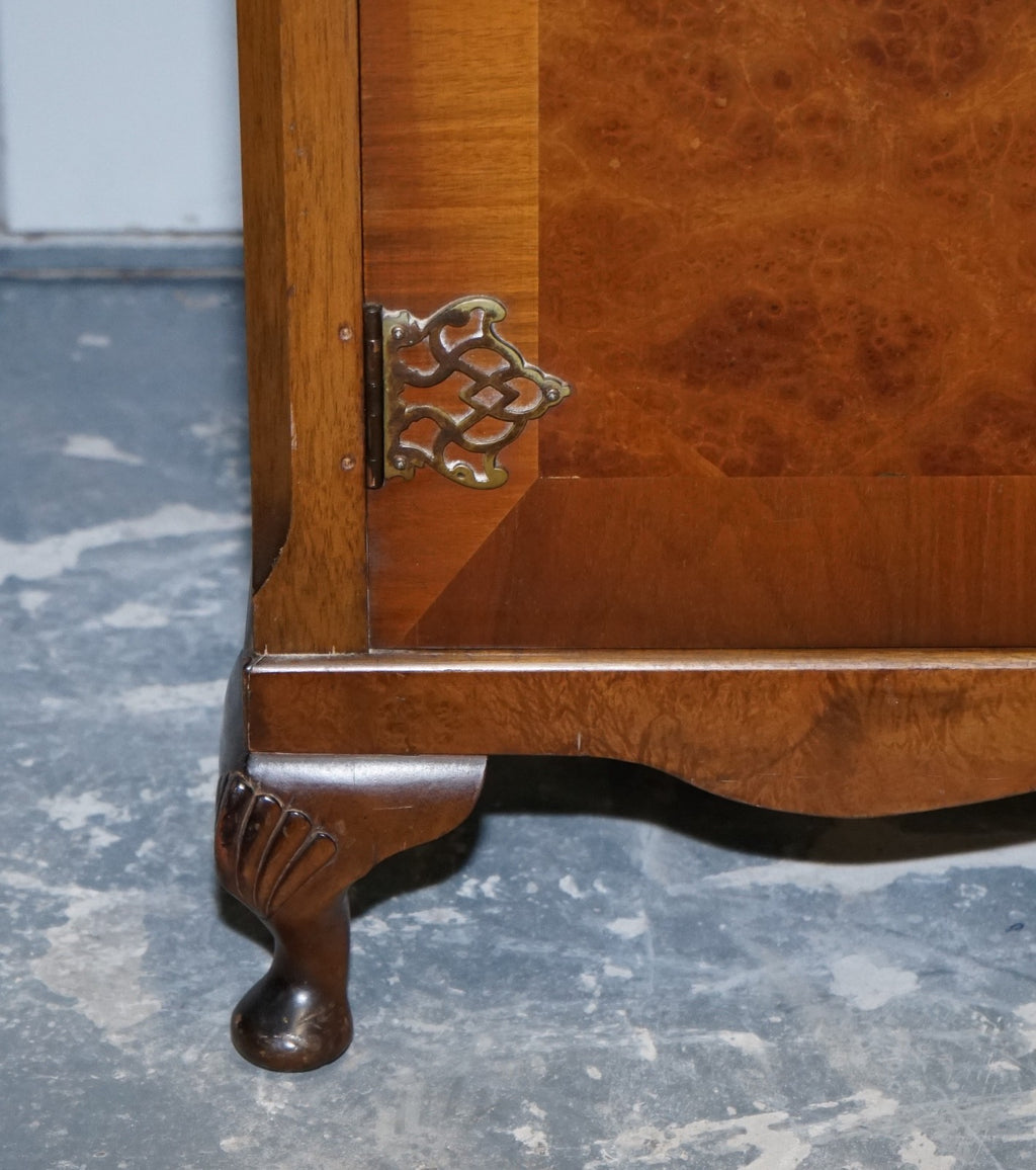 ART DECO STYLE ENGLISH WALNUT DOUBLE DOOR WARDROBE MADE BY DILLON, ENGLAND