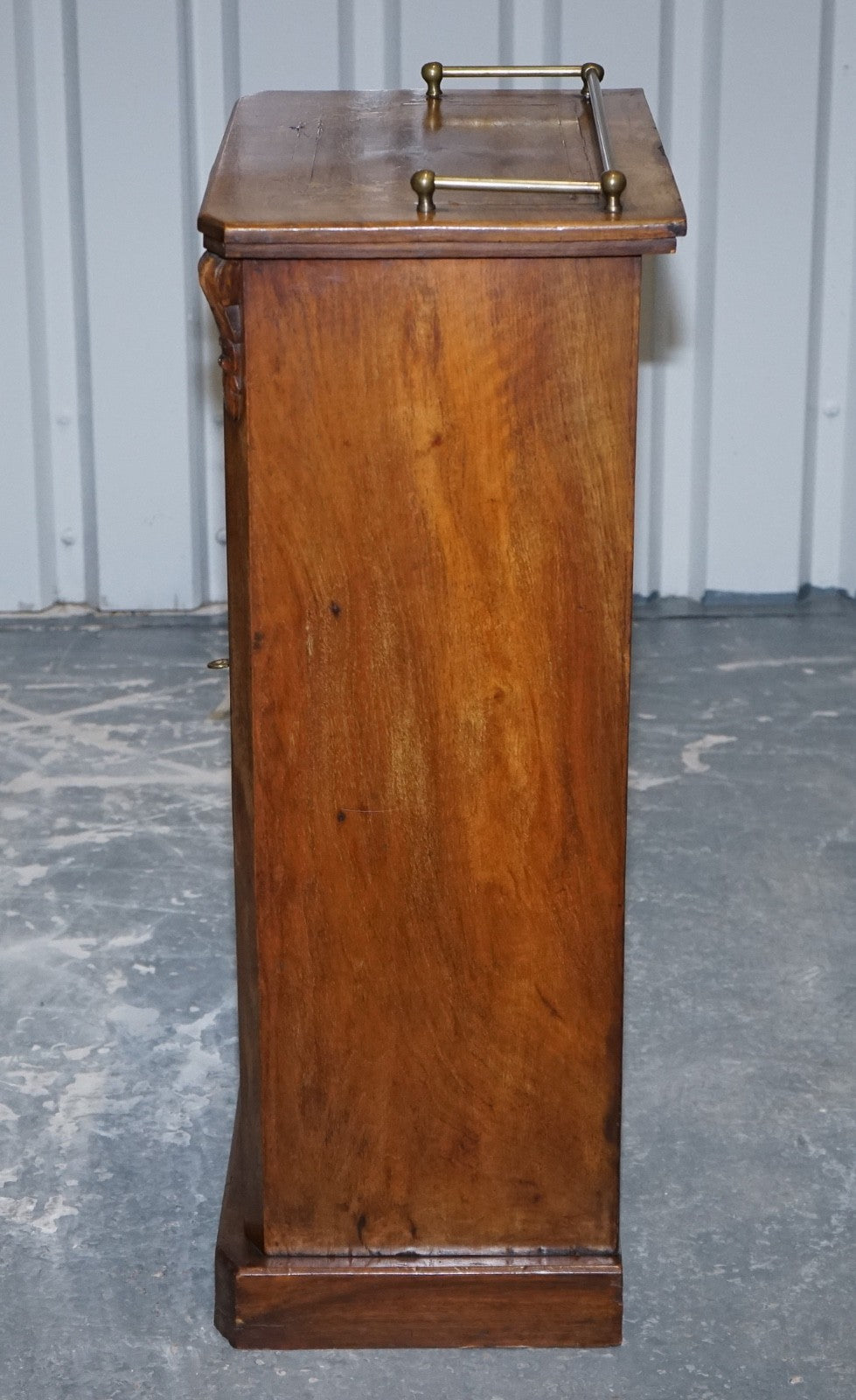 19TH CENTURY VICTORIAN INLAID WALNUT MARQUETRY PIER GLAZED MUSIC CABINET