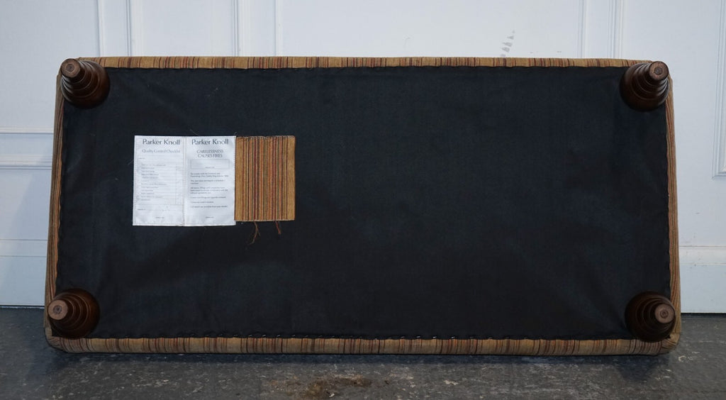 VINTAGE PARKER KNOLL FABRIC FOOTSTOOL OTTOMAN MATCHING SOFA AVAILABLE