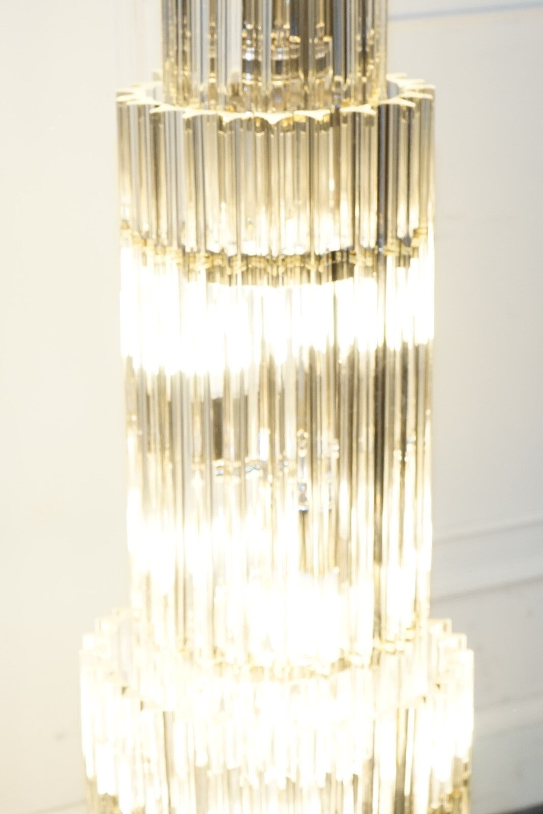 STUNNING LARGE MURANO GLASS  EICHHOLTZ ELDORADO ART DECO STYLE FLOOR LAMP