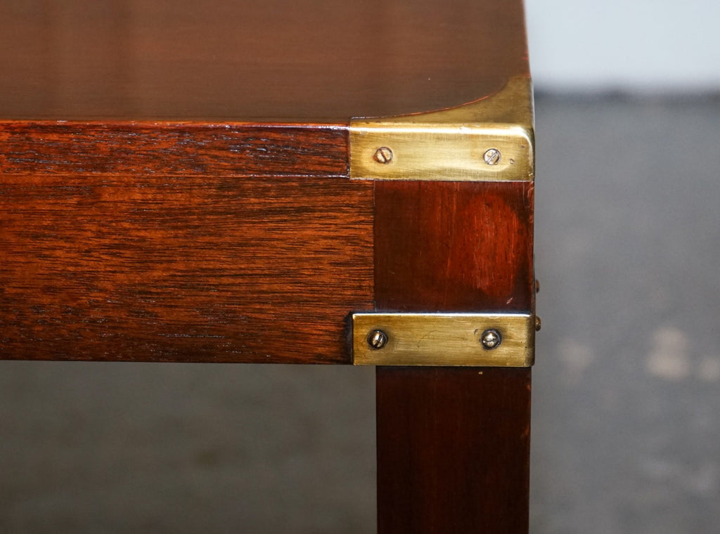 RESTORED VINTAGE HARRODS REH KENNEDY MILiTARY CAMPAIGN COFFEE TABLE