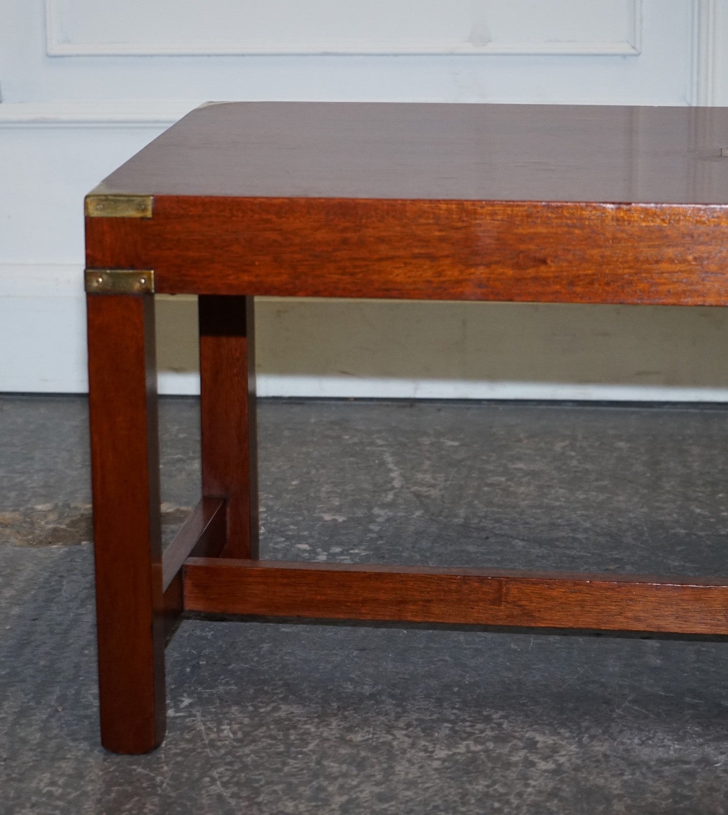 RESTORED HARRODS KENNEDY LONDON MILITARY CAMPAIGN COFFEE TABLE