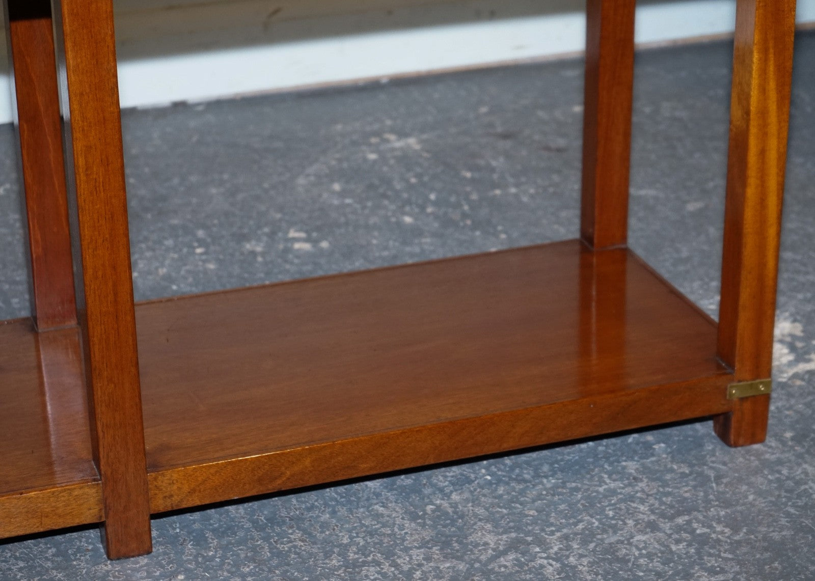 RESTORED VINTAGE HARRODS LONDON KENNEDY MILITARY CAMPAIGN CONSOLE TABLE