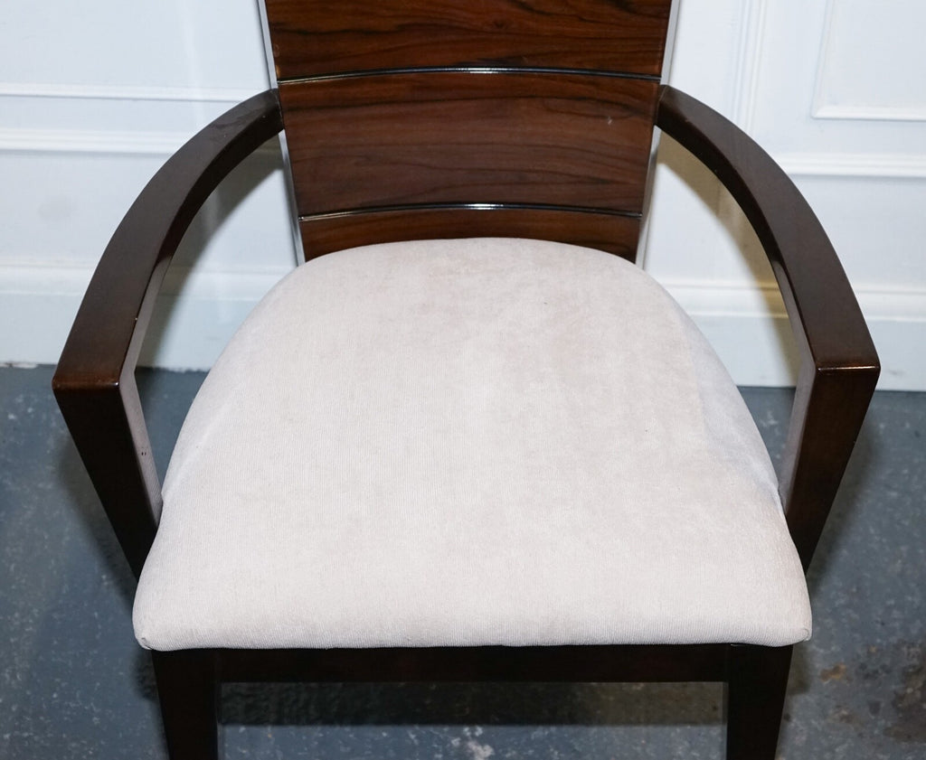 SET OF  10 DINING ART DECO STYLE CHAIRS BY GIORGIO COLLECTION ITALIAN DESIGNER