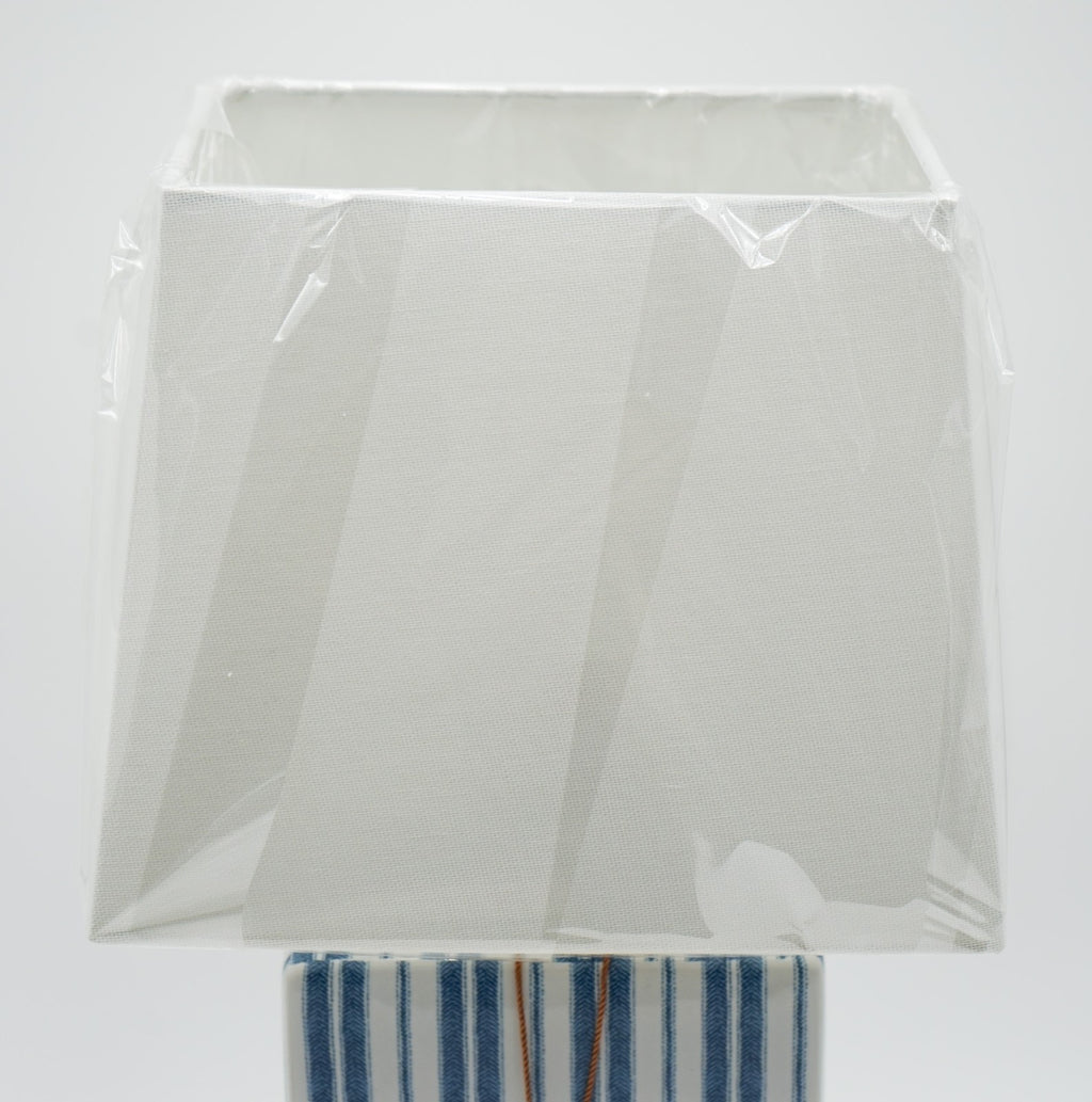 PAIR OF RALPH LAUREN EX DISPLAY BLUE CERAMIC TABLE LAMPS INCLUDING SHADES (1/1)