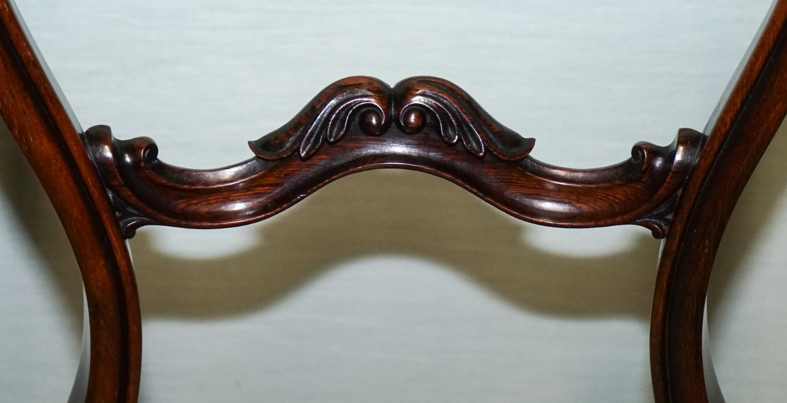 SET OF SIX CIRCA 1860 VICTORIAN BALLOON BACK DINNING CHAIRS