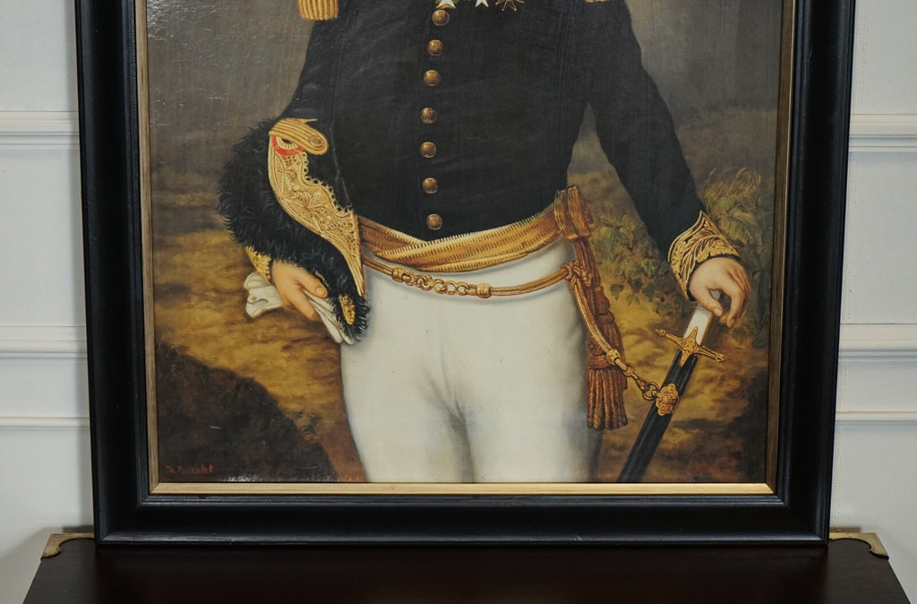 CEREMONIAL DRESS THIERRY PONCELET FRAMED ART PRINT BLACK AND GOLD FRAME