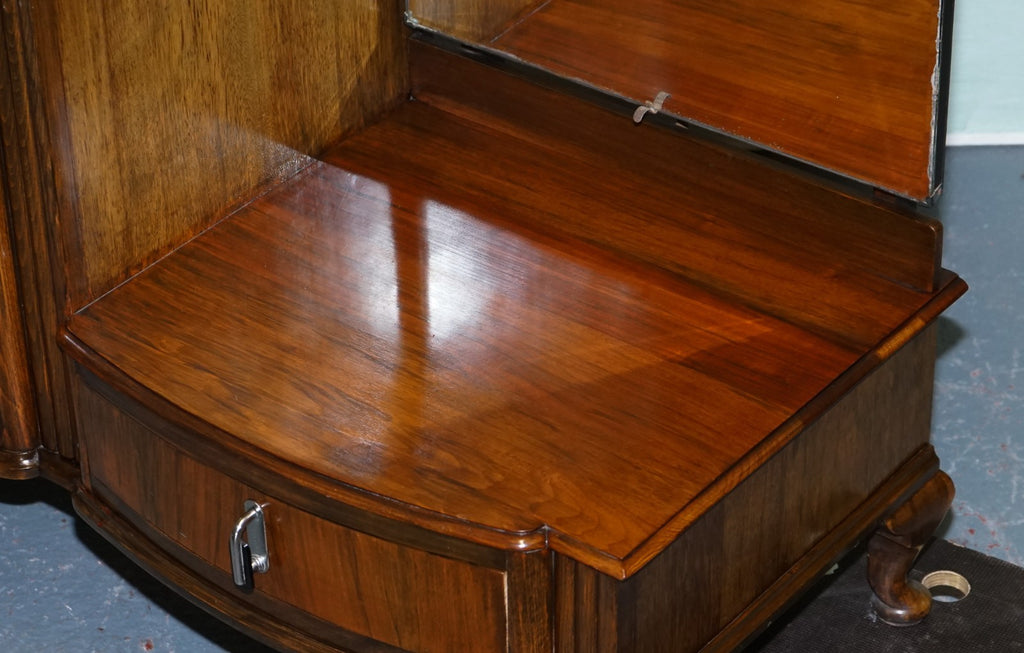 1930s ART DECO C.W.S CABINET WORKS DRESSING TABLE WITH MIRROR