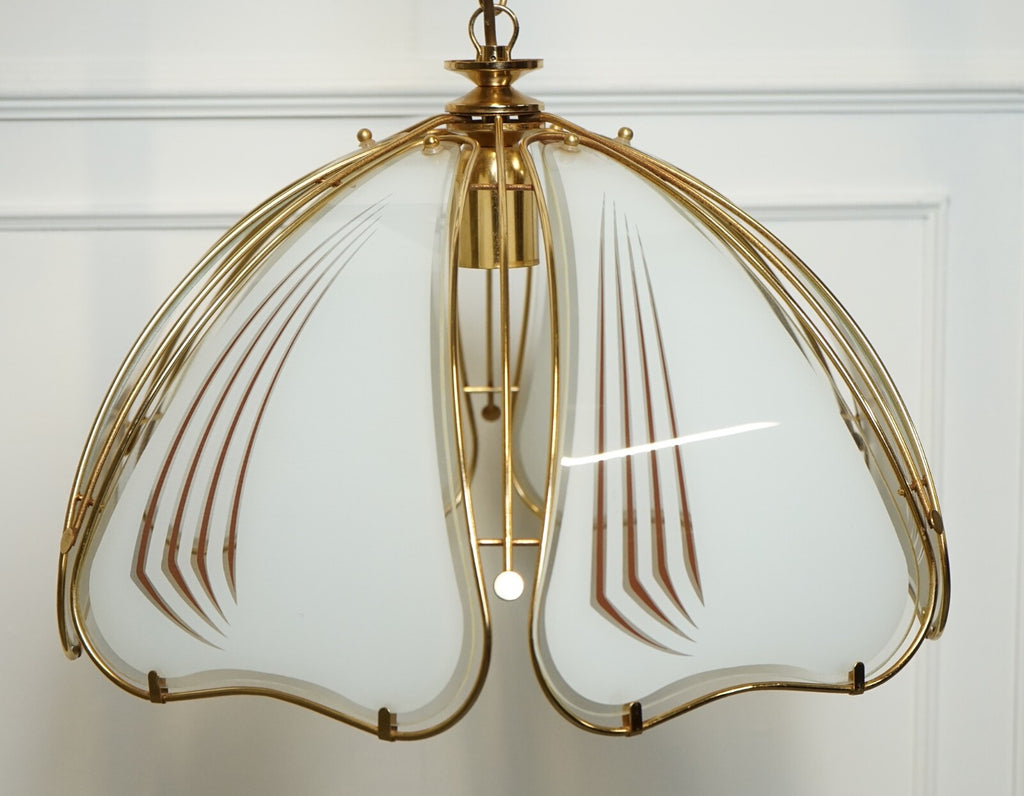 LOVELY ITALIAN ART DECO STYLE CHANDELIER LAMP